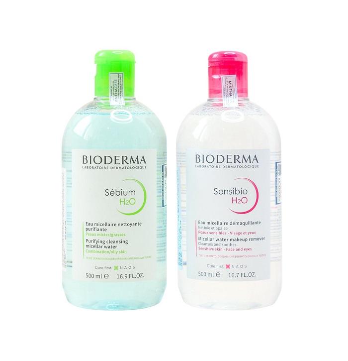 Chai nước tẩy trang Bioderma 500ml Sensibio H2O chính hãng